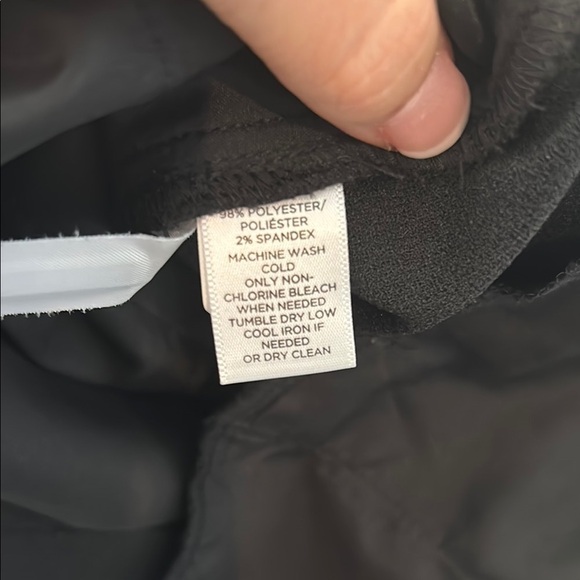 LOFT Black High Waist Shorts with Elastic Waistband and Drawstring - Picture 3 of 4